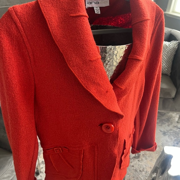 Lana Lee pumpkin spice coloured blazer jacket size 14 very pretty plus size - Picture 5 of 16